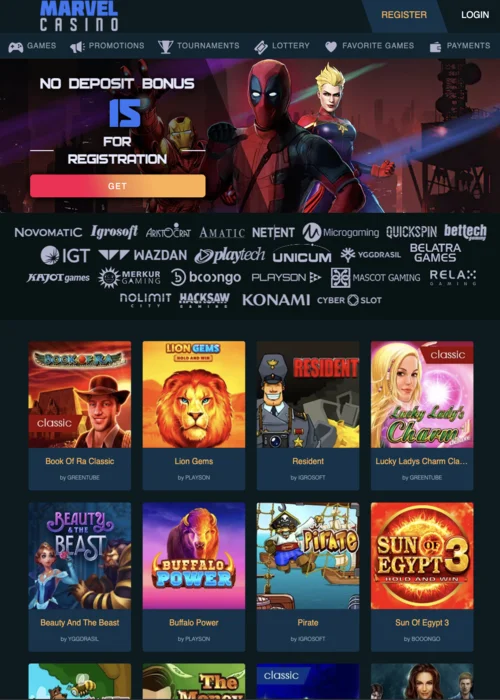 Gry Marvel Casino